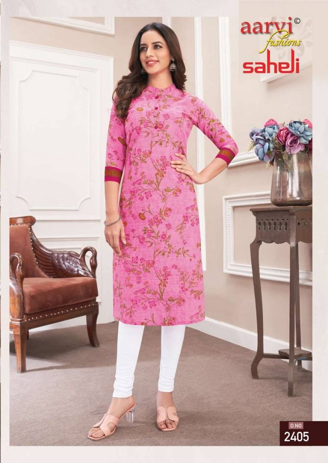 Aarvi Saheli 14 Daily Wear Designer Wholesale Kurti Collection